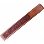 Nefertitis Stojánek na vonné tyčinky dřevo se symboly čaker cca 25 x 4 cm – Hledejceny.cz