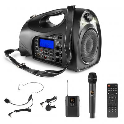 Vonyx AP1200PA Portable PA System with Bluetooth + Mics & Headset