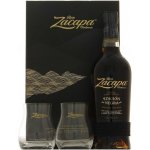 Ron Zacapa Edicion Negra 43% 0,7 l (dárkové balení 2 sklenice) – Hledejceny.cz