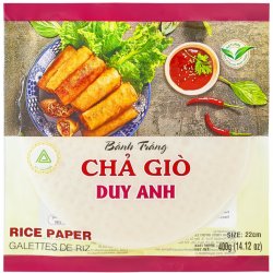 Duy Anh Foods Rýžový papír na smažení kulatý - průměr 22 cm - 400 g