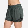 Dámské šortky Nike One Women's Dri-FIT Mid-Rise 3 2-in-1 Shorts Vintage Green