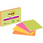 3M POSTIT Samolepicí blok poznámkových lístků, 203 × 152 mm, 4 × 45 listů, 3M POST-IT „Super Sticky“, různé barvy 7100234637 – Hledejceny.cz