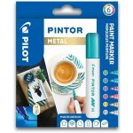 PILOT Pintor Medium Sada akrylových popisovačů 1,5-2,2mm - Metal 6 ks – Sleviste.cz