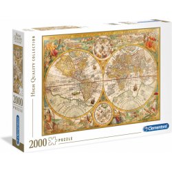 Clementoni Historická mapa světa 2000 dílků