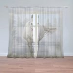 Záclony Bílý kůň 3: 2 ks - 150x250 cm - Sablio – Hledejceny.cz