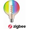 Žárovka Paulmann Filament 230V Smart Home Zigbee 3.0 LED Globe G125 E27 6,3W RGBW+ stmívatelné zlatá
