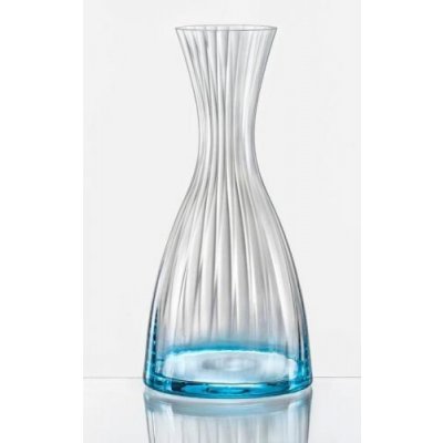 Crystalex skleněná dekorovaná karafa Modrá 1200 ml
