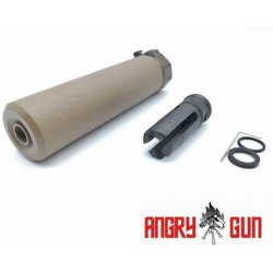 Angry Gun QD tlumič SOCOM556 s ražením 14 mm Písková