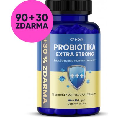 MOVit Energy Probiotika EXTRA STRONG 120 kapslí – Hledejceny.cz