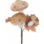 Béžová dekorační větvička s houbičkami - 8*4*55 cm - Clayre & Eef – Hledejceny.cz