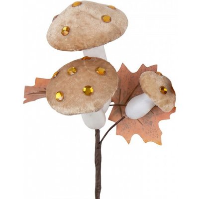 Béžová dekorační větvička s houbičkami - 8*4*55 cm - Clayre & Eef – Hledejceny.cz