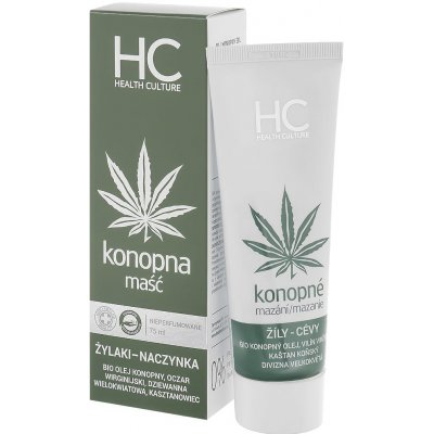 Health Culture konopné mazání žíly-cévy 75 ml – Zboží Dáma