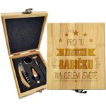 Sablio Dárková sada na víno Pro tu nejlepší babičku: 147×168×49 mm – Hledejceny.cz