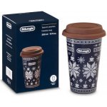 DeLonghi Skleničky na cappuccino set 2 ks 0,19 l blue flower – Sleviste.cz