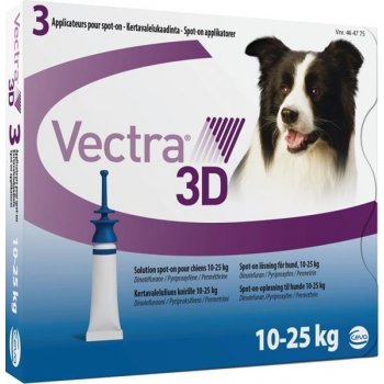 Vectra 3D Spot-On M pro psy 10-25 kg 3 x 3,6 ml