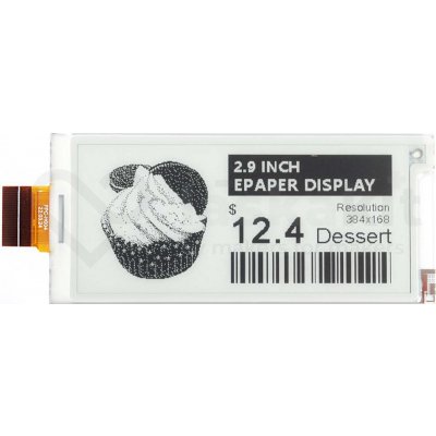 Good Display GDEY029T71H 2.9" 384x168 ePaper displej – Zboží Živě