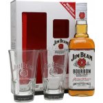 Jim Beam 40% 0,7 l (dárkové balení 2 sklenice) – Zbozi.Blesk.cz