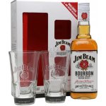 Jim Beam 40% 0,7 l (dárkové balení 2 sklenice) – Hledejceny.cz