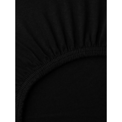 MKLuzkoviny.cz Jersey prostěradlo Classic černé 200x200 – Sleviste.cz