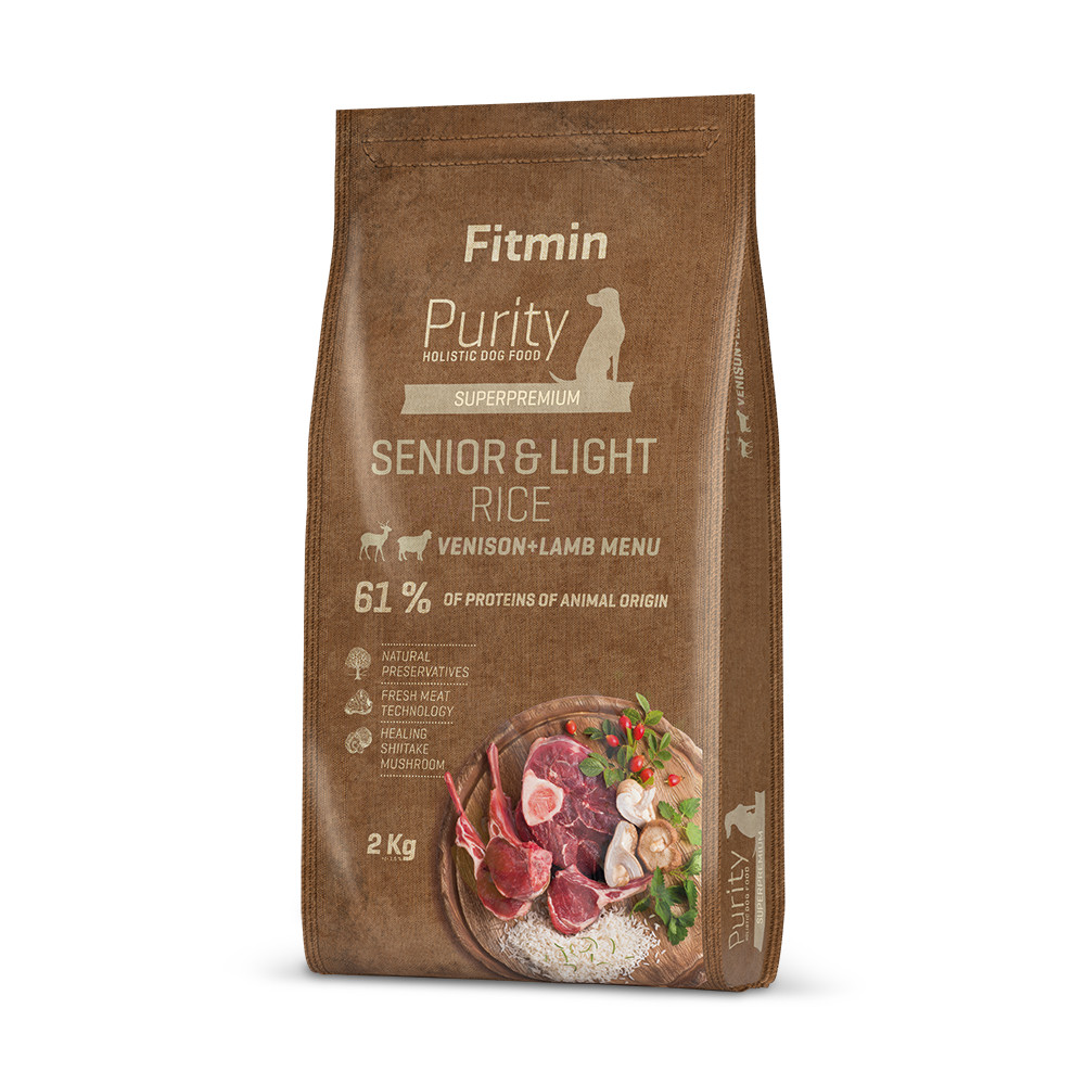 Fitmin Purity Rice Senior & Light Venison & Lamb 2 kg