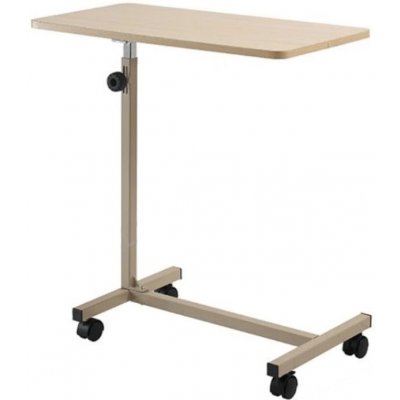 Besco Stolek k lůžku pojízdný, manuálně výškově nastavitelný – Sleviste.cz