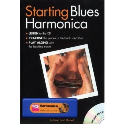 Starting Blues Harmonica noty na harmoniku +CD & nástroj – Zboží Mobilmania