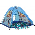 vidaXL Dětský stan na hraní s 250 míčky modrý 120 x 120 x 90 cm – Sleviste.cz