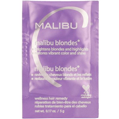 Malibu C Wellness Remedy Blondes kúra pro obnovu blond barvy vlasů 5 g – Sleviste.cz