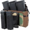 Doplněk Airsoftové výstroje Emerson Gear Přední panel na suchý zip pro 3x zásobník M4 Woodland