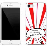 mmCase na iPhone SE (2020) - vtipný text 15 bílé pozadí – Zboží Mobilmania