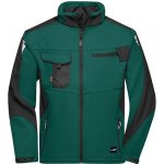 James & Nicholson pánská softshellová bunda J N844 Dark Green