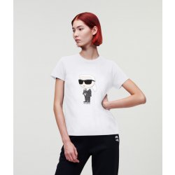 KARL LAGERFELD IKONIK 2.0 KARL T-SHIRT bílá