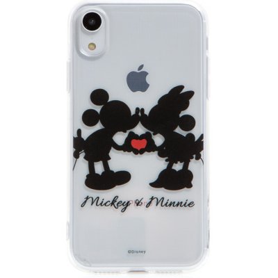 Pouzdro AppleMix DISNEY Apple iPhone 6 / 6S - zamilovaní Mickey a Minnie - gumové - průhledné