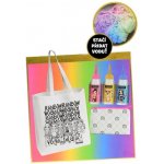 Mikrotrading Rainbow High plátěná taška 25x30 cm s batikovací sadou 3 barvy v krabičce – Hledejceny.cz