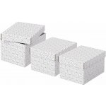 ESSELTE Home velikost S 20 x 15 x 25,5 cm, bílá - set 3 ks – Zboží Živě