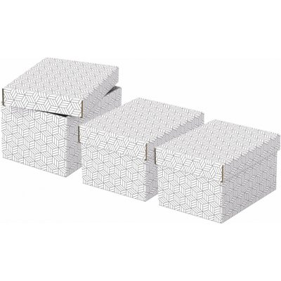 ESSELTE Home velikost S 20 x 15 x 25,5 cm, bílá - set 3 ks – Zboží Živě