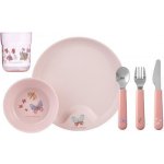 Little Dutch Dětská jídelní sada Květiny a motýli 6 ks – Zboží Dáma