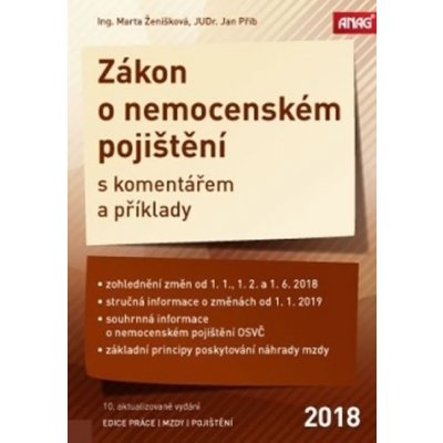 Zákon o nemocenském pojištění s komentářem a příklady 2018 – Hledejceny.cz