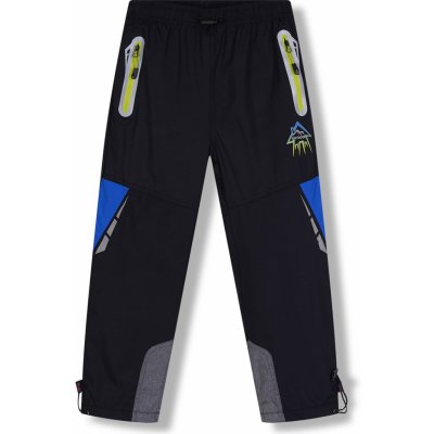 Kugo DK8235 chlapecké šusťákové kalhoty zateplené signální zipy černá – Zboží Dáma