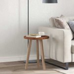 Omaxi 788627 Deska stolu Tmavě hnědá 40 x 2,5 cm (kruh) Pevné dubové dřevo – Zboží Dáma