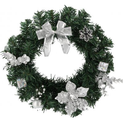 Chomik VÁNOČNÍ VĚNEC 30 CM STŘÍBRNÝ *2279 – Zbozi.Blesk.cz