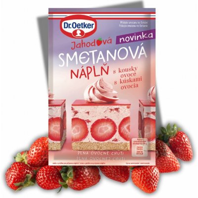 Dr.Oetker Jahodová smetanová náplň s kousky 50 g – Zboží Dáma Dr.Oetker Jahodová smetanová náplň s kousky 50 g – Zboží Dáma