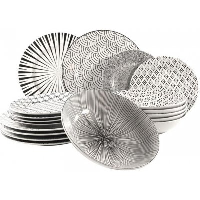 HIT Jídelní porcelánová souprava SEOUL 18 ks – Zboží Mobilmania