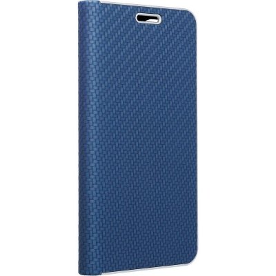 Pouzdro Forcell LUNA Book Carbon Huawei P Smart 2019 modré – Zboží Mobilmania