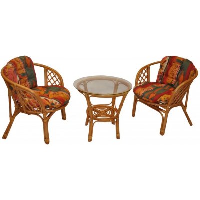 Axin trading SERAM ratan, látka, medová / červená – Zboží Dáma