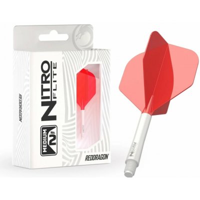 Red Dragon Nitro Flite - No2 - white & red - medium – Zbozi.Blesk.cz