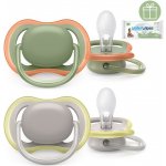 Avent dudlík Ultra Air Happy Jablko/Hruška mátová/žlutá – Hledejceny.cz