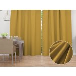 Biante Sametový závěs SV-009 Okrový 140x140 cm – Zboží Mobilmania