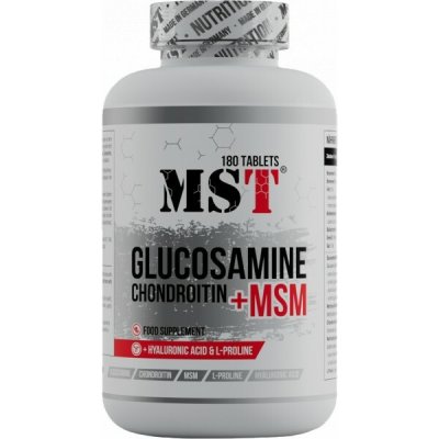 MST Nutrition Glucosamine + Chondroitin + MSM 180 tablet – Hledejceny.cz