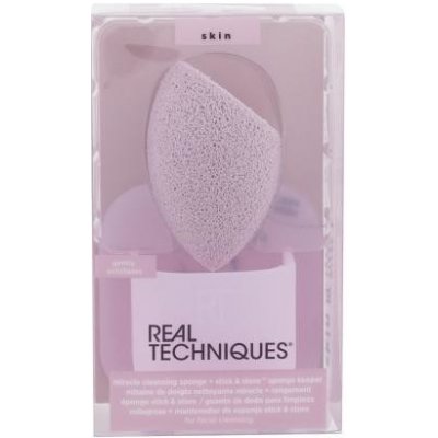 Real Techniques Sponges Miracle Cleansing odličovací houbička fialová – Zboží Mobilmania